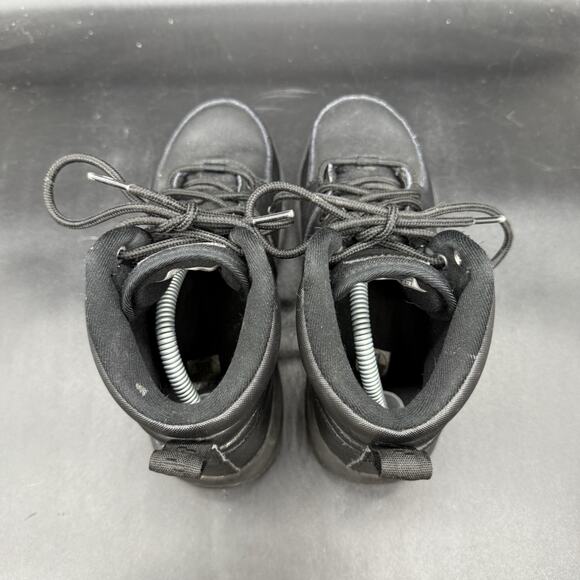 Nike Youth Boys Size 4Y Manoa Hiking Shoes Black Leather Ankle Boots BQ5372-001 - Picture 5 of 7